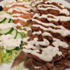 kebab Valkosipulikermaperunoilla